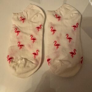 New Flamingo No Show Socks S/M